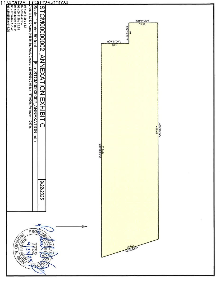 Site plan: Council approves annexation for 27,466-square-foot industrial fabrication shop