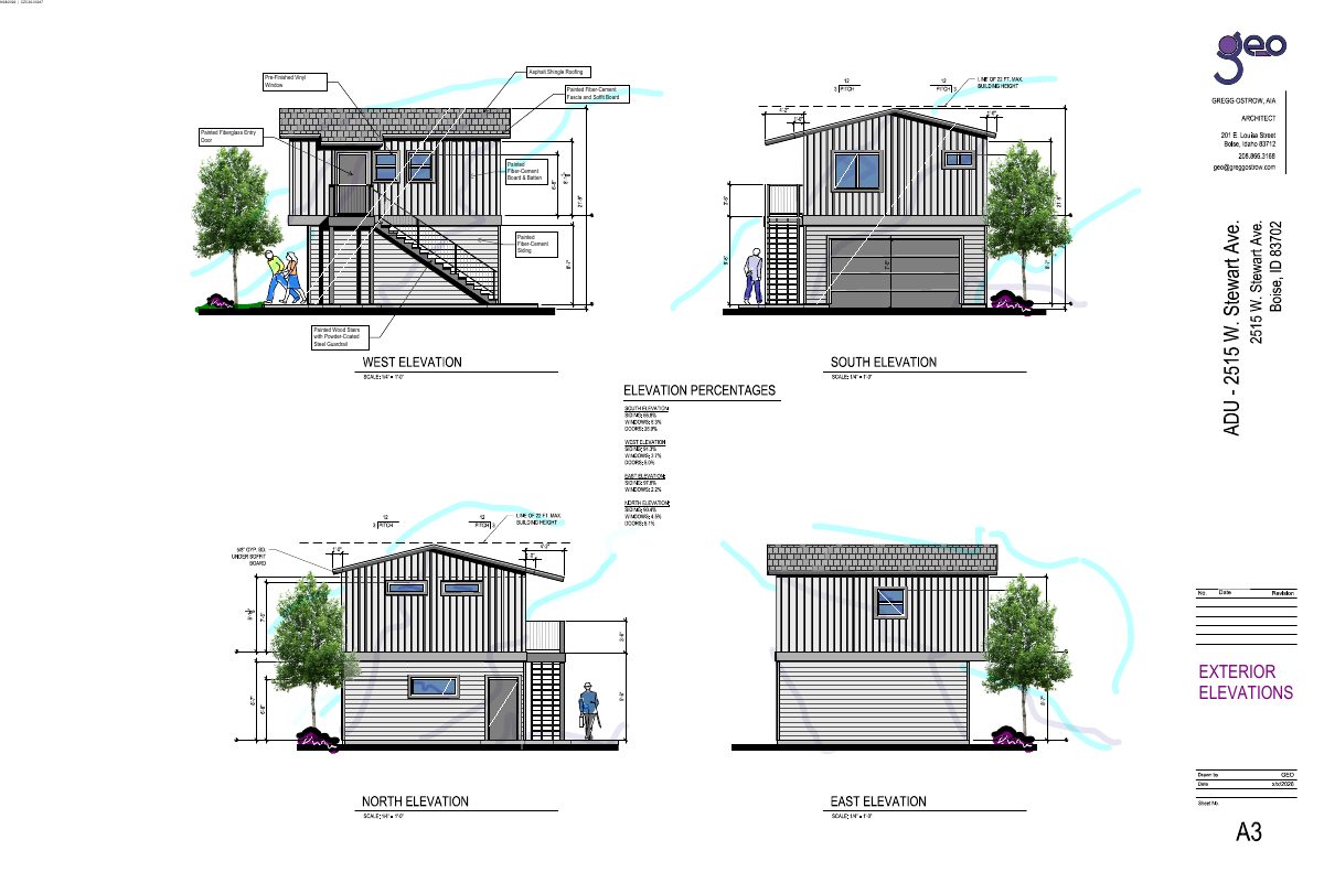 Site plan: One-bedroom accessory unit above new garage approved, replacing older garage