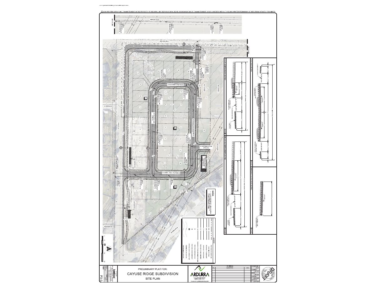 Site plan: 33-home subdivision on 10 acres approved with conditions in Nampa