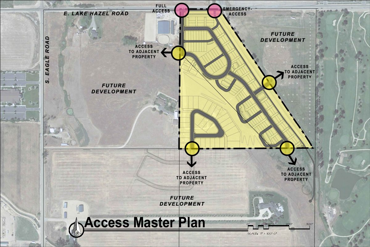 Site plan: Approved: 157 homes planned on 26.34 acres in Meridian