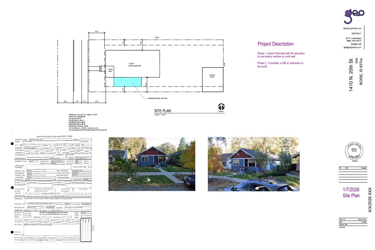 Site plan: Window relocation on historic home approved