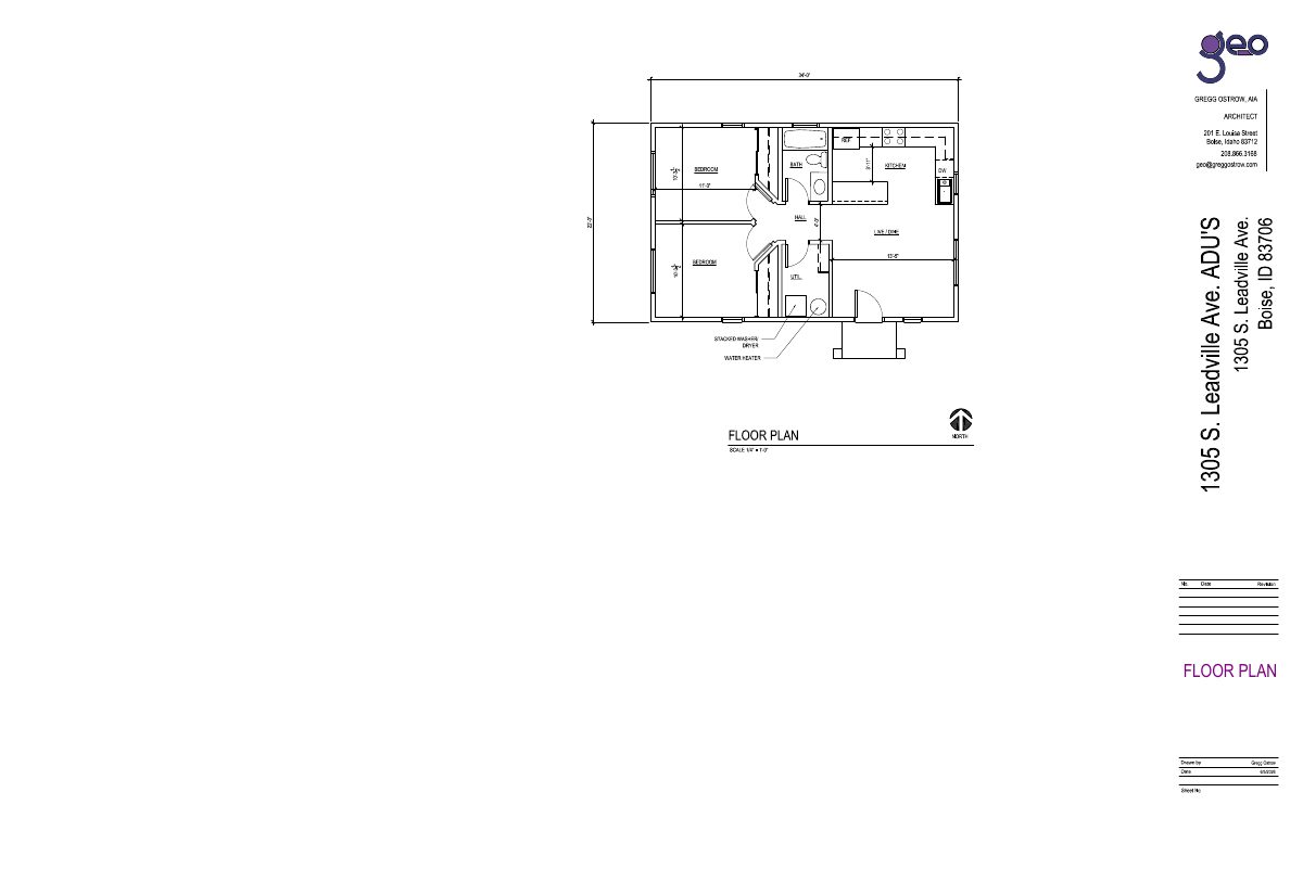 Site plan: Single two-bedroom backyard cottage proposed, replacing plan for two