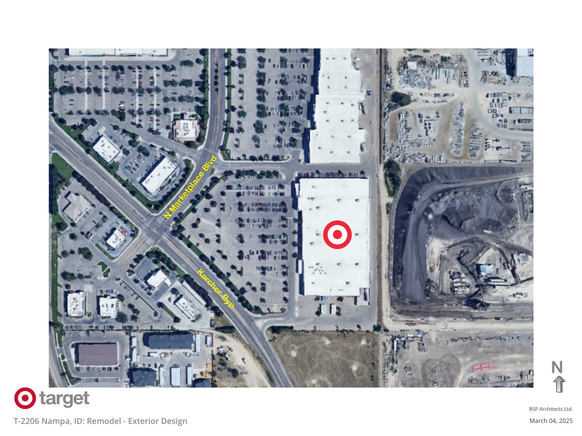 Site plan: Target store signage and color scheme update approved in Nampa