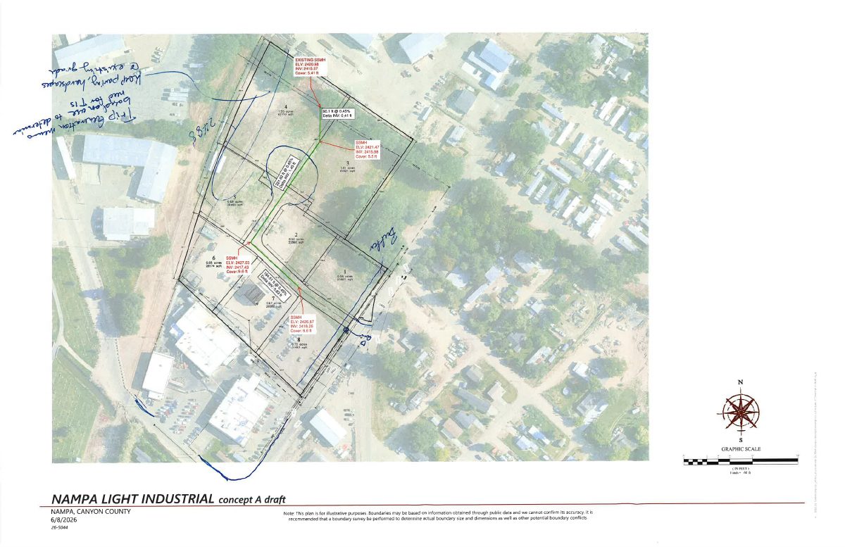 Site plan: Plan to reshape 5 industrial parcels into 11 under review in Nampa
