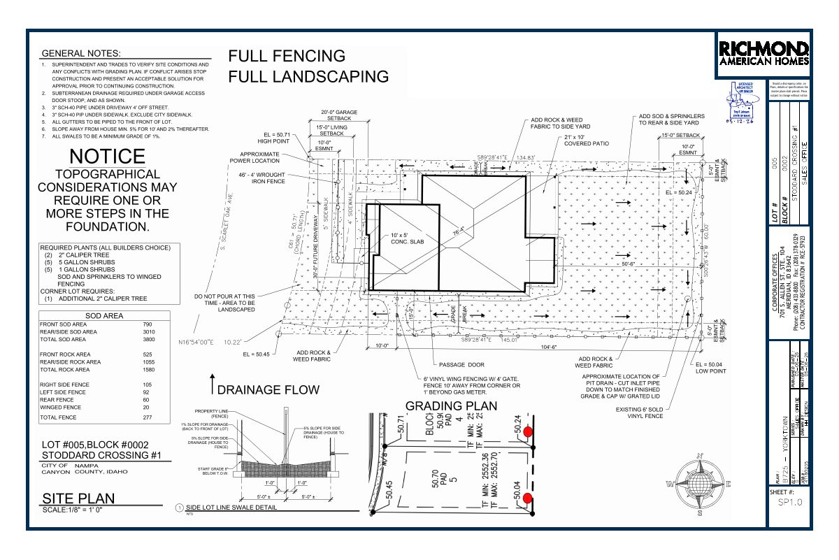 Site plan: Temporary sales office in a model home approved with conditions