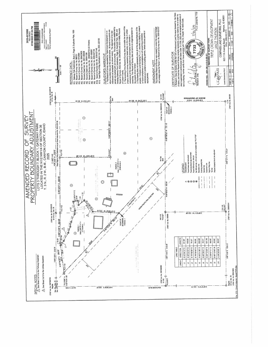 Site plan: Nampa approves split of 5.73-acre light industrial lot