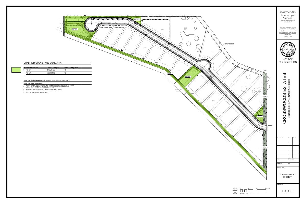 Site plan: 25 single-family lots approved on 19.94 acres