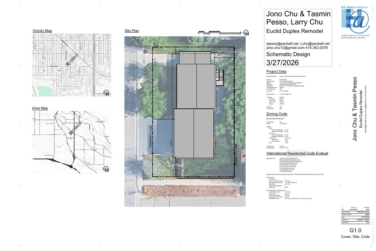 Site plan: Duplex approved on small residential lot