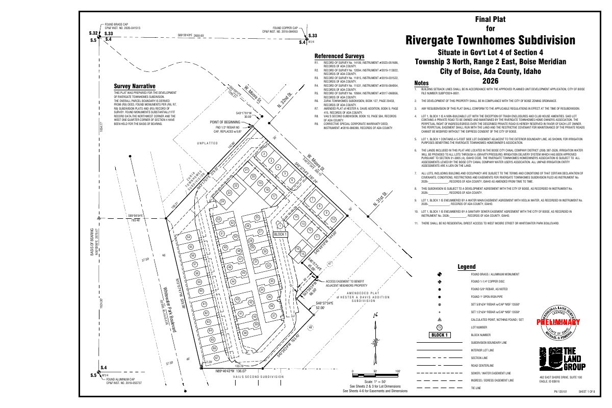 Site plan: Final plat sought for 69-townhome development on half-acre site