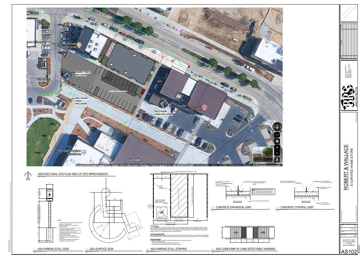 Site plan: 5,800-square-foot commercial building approved on 0.42-acre site