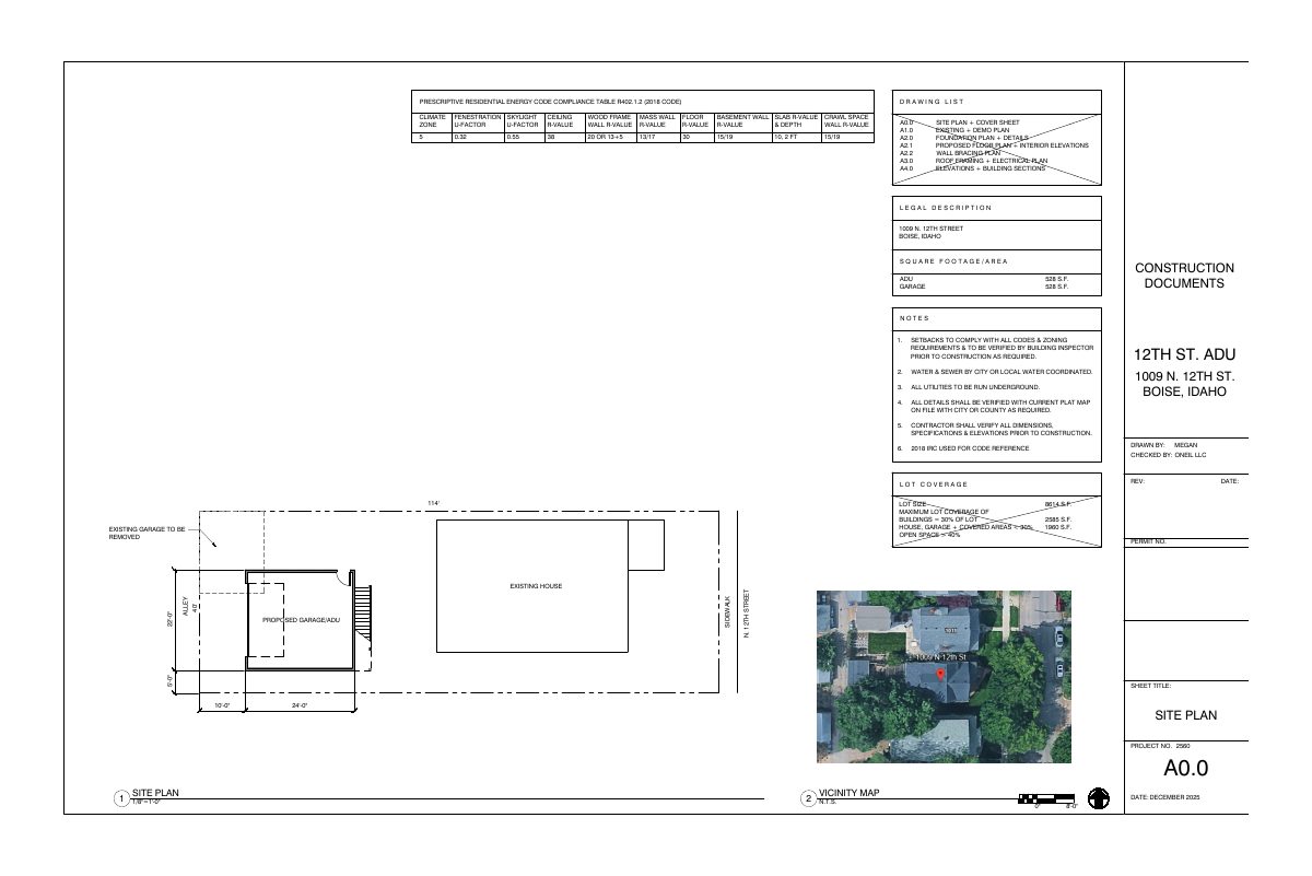 Site plan: Backyard garage with apartment above approved in historic district