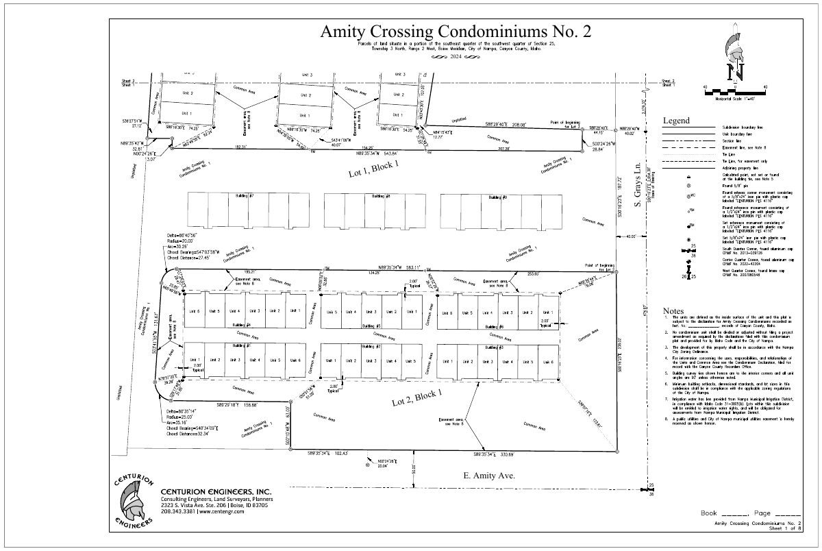 Site plan: Commercial condo plat for office and warehouse buildings approved