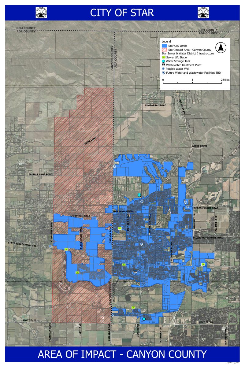 Site plan: Canyon County approves revised Star area of city impact boundary