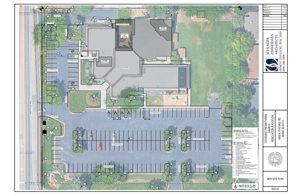 Site plan: 2,151-square-foot expansion of Covenant Presbyterian Church approved