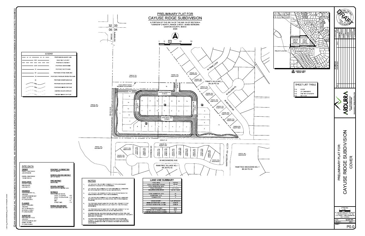 Site plan: Final plat approved with conditions for 33-home subdivision