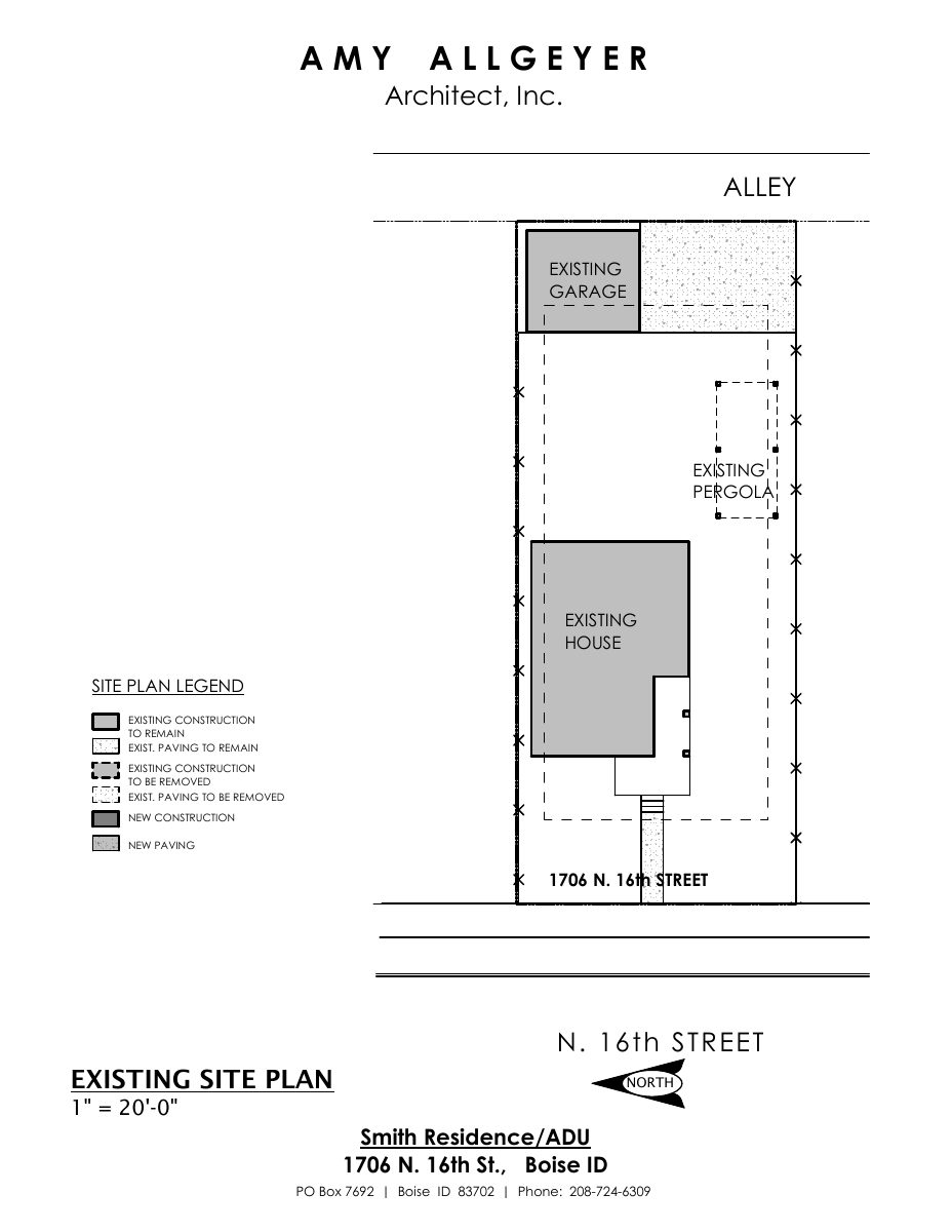 Site plan: 273-square-foot accessory dwelling unit approved in historic district