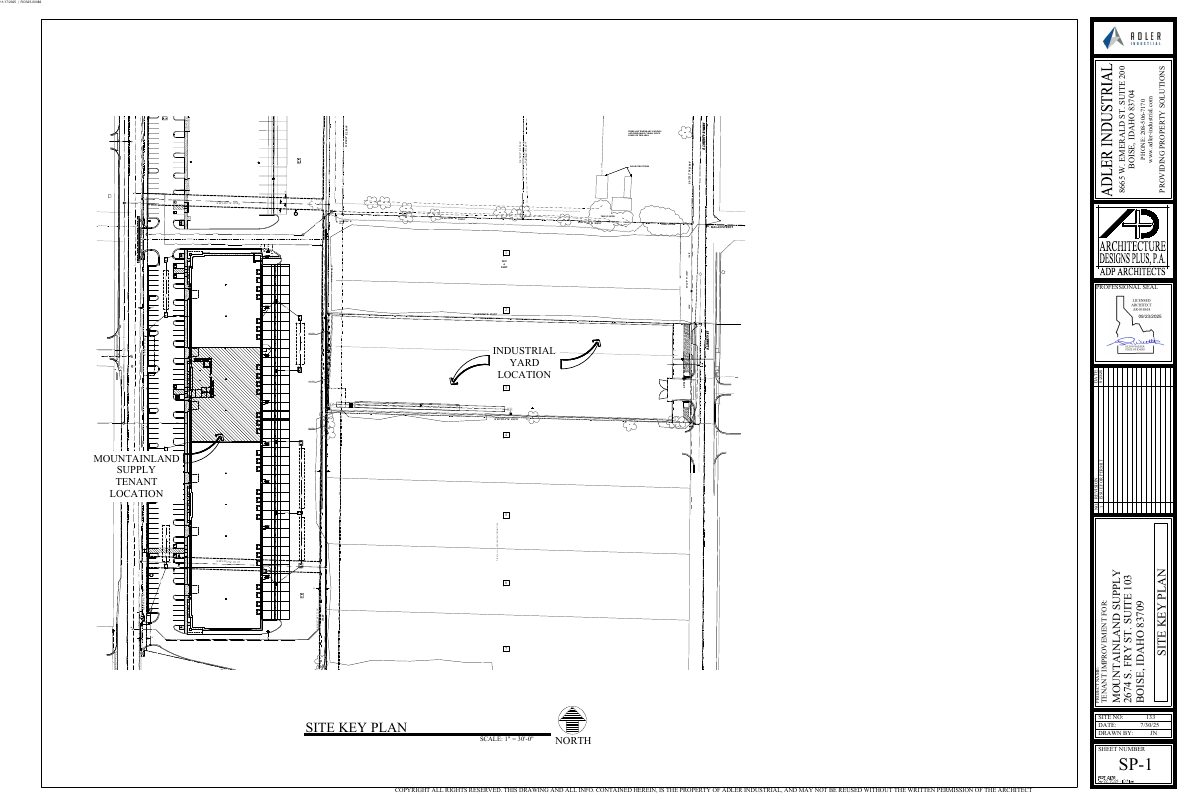 Site plan: 2674 S Fry St