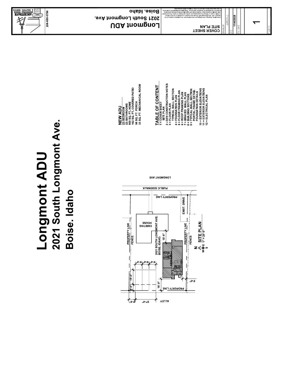 Site plan: Detached accessory dwelling unit approved on residential lot