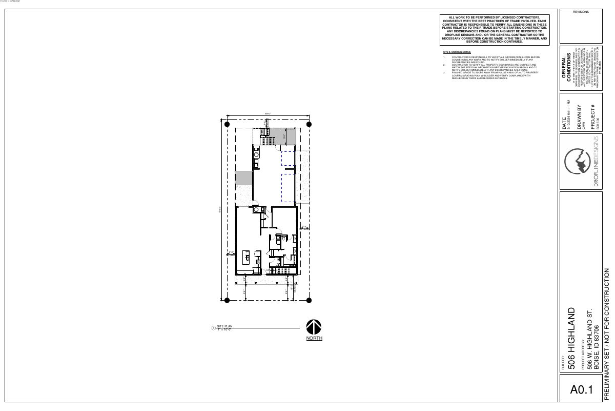 Site plan: New two-story house with garage apartment approved in five-lot subdivision
