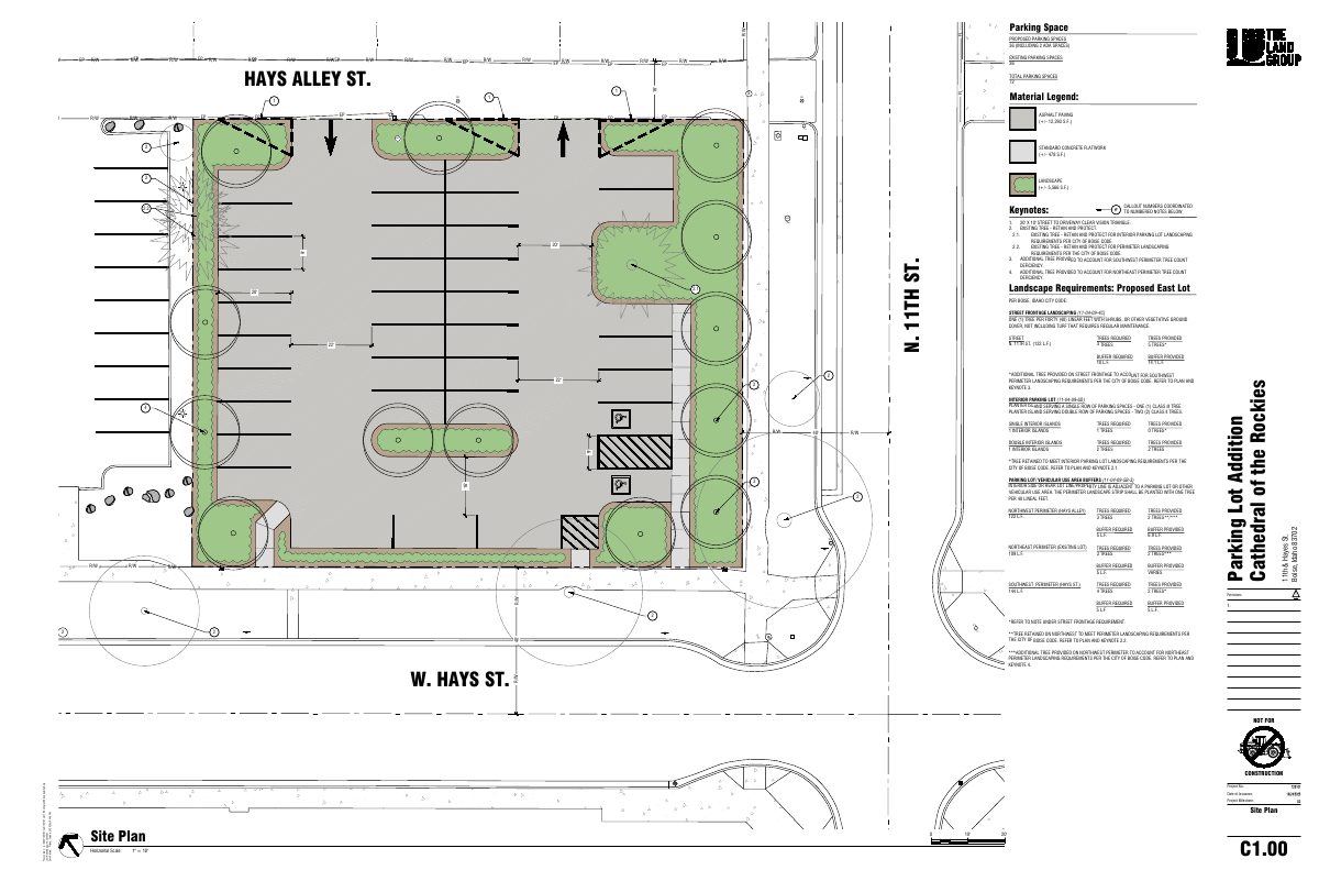 Site plan: Parking lot on 0.56-acre site denied by Historic Preservation Commission