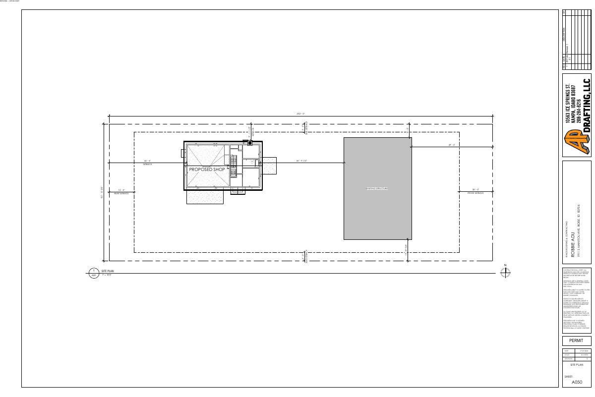 Site plan: Accessory dwelling unit approved on residential lot