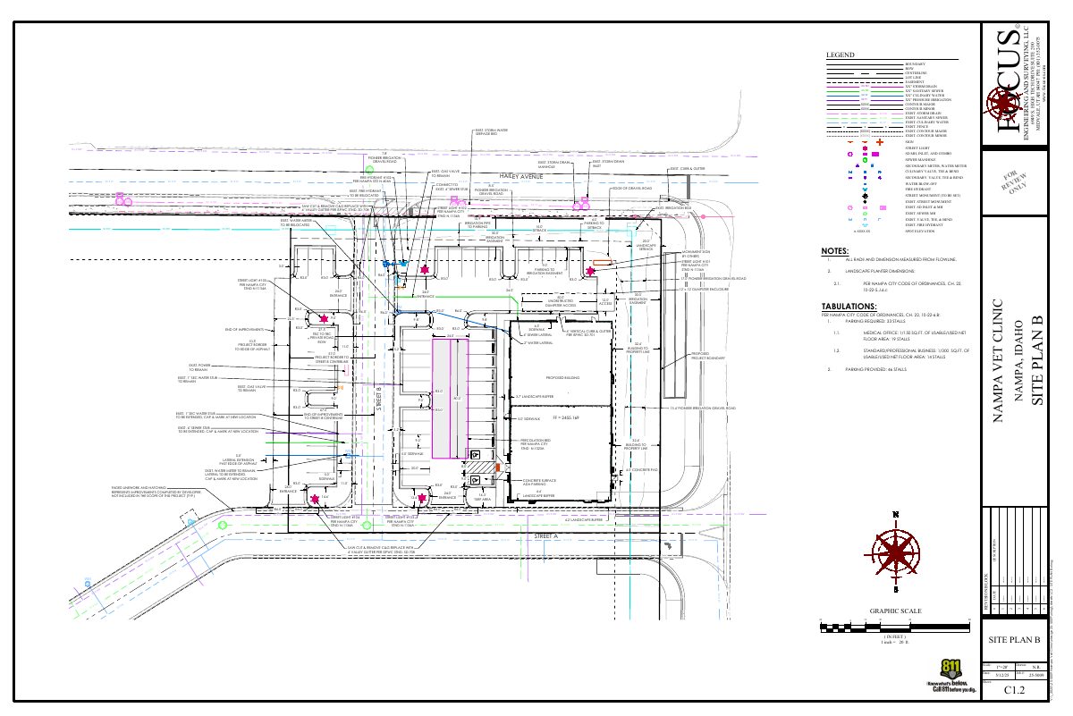 Site plan: 8,034-square-foot veterinary clinic building approved with conditions