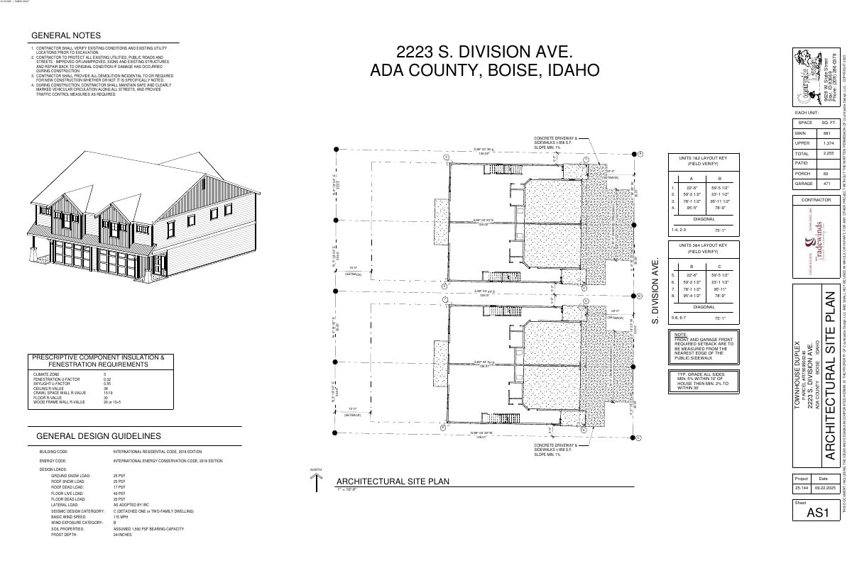 Site plan: 4-lot townhome subdivision approved