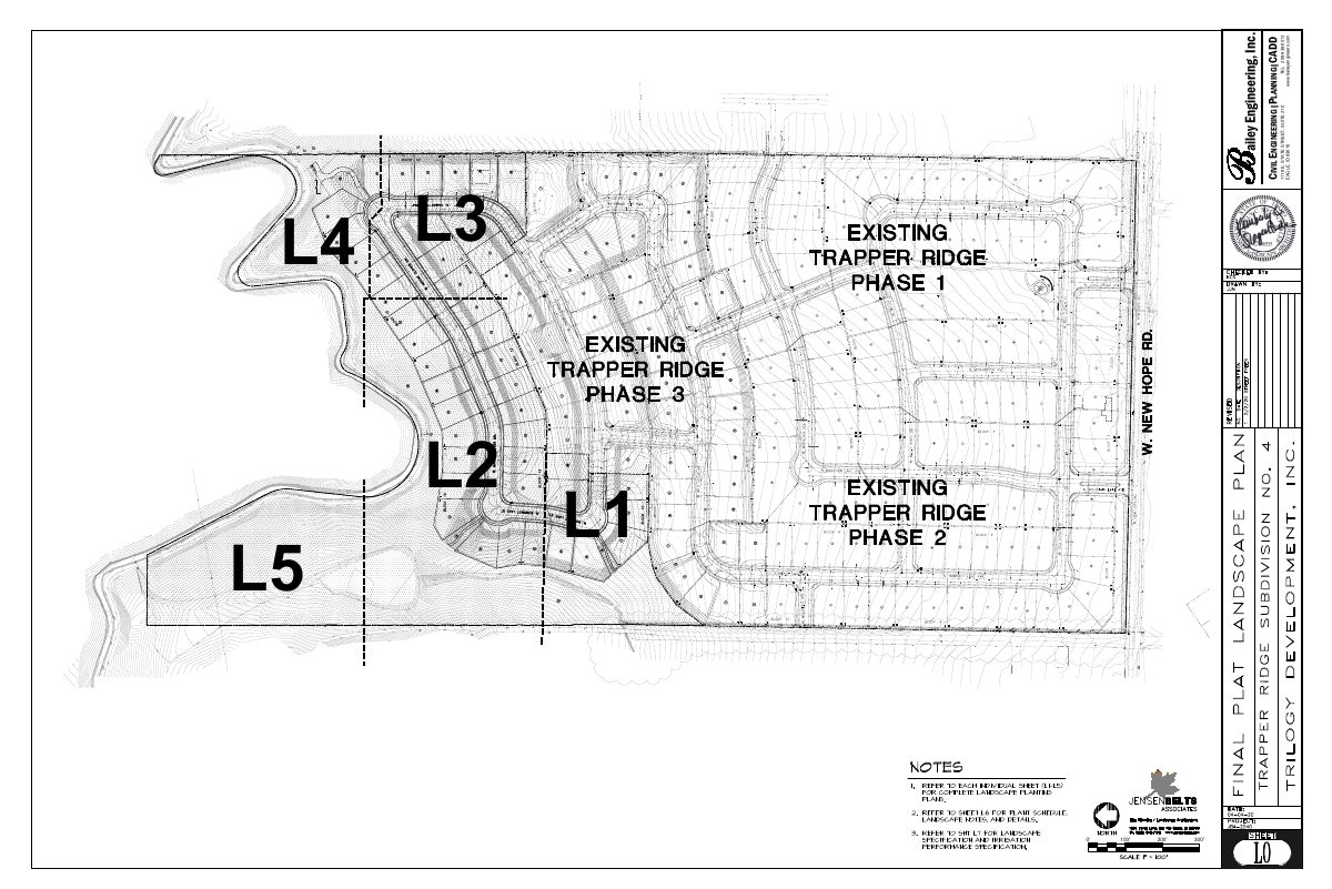 Site plan: Council approves final plat for 42 homes in Trapper Ridge Phase 4