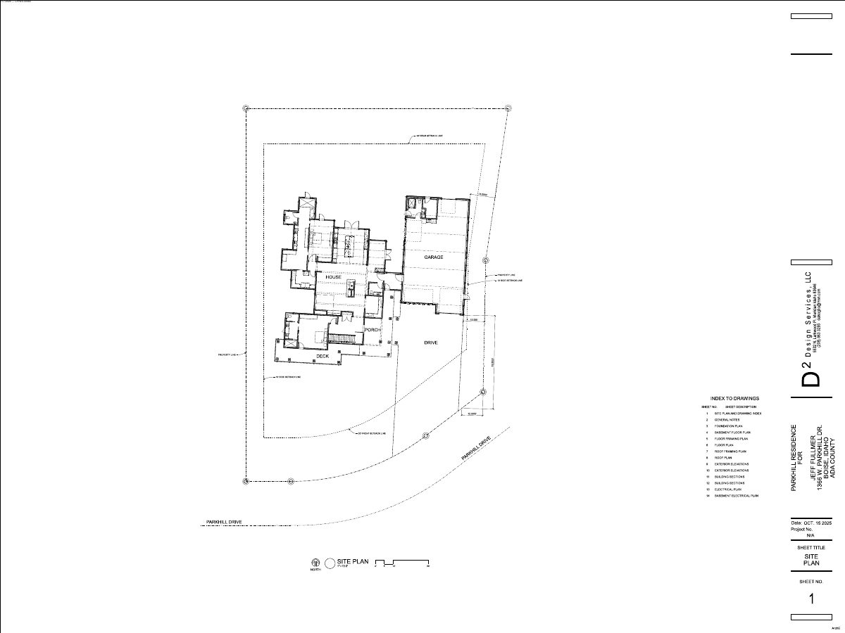 Site plan: Foothills/hillside
