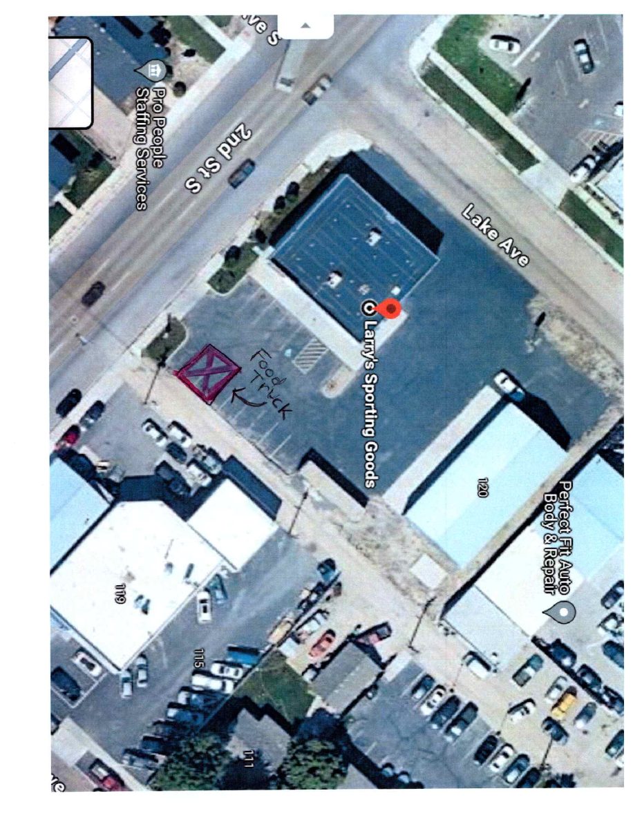 Site plan: Food truck for deli and bakery approved for temporary use
