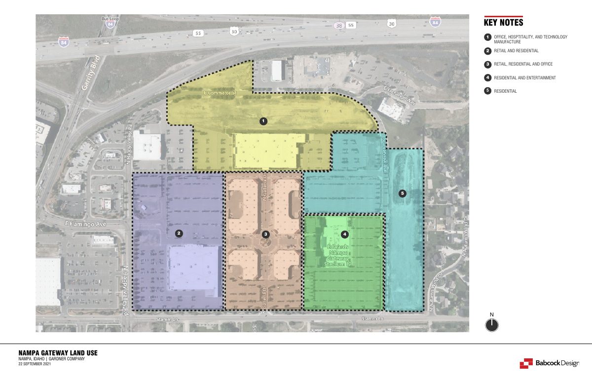 Site plan: Changes to Sugar District development agreement approved, including a revised site plan