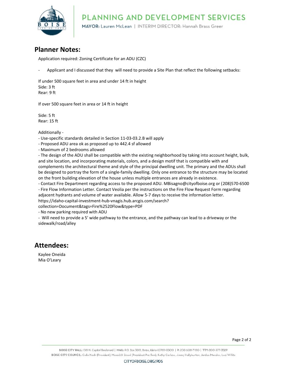Site plan: Accessory dwelling unit approved on 0.13-acre residential lot