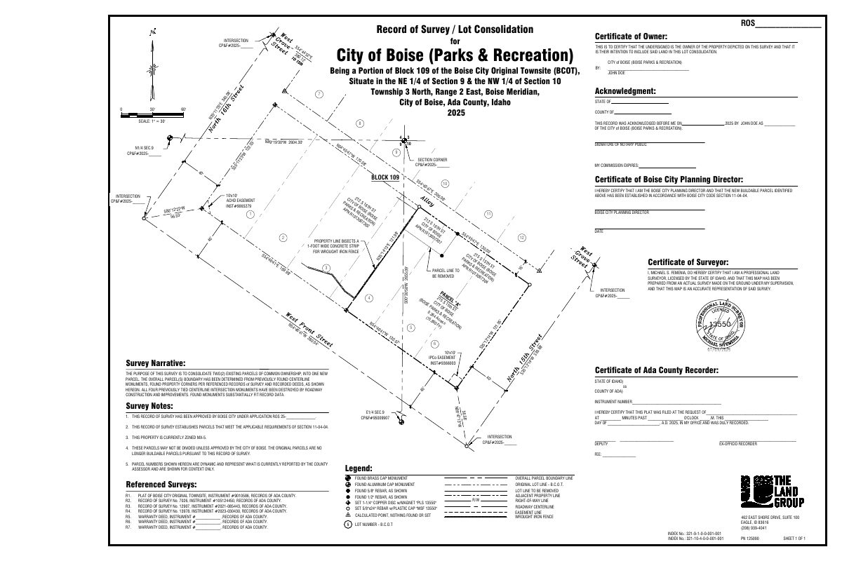Site plan: Plan to combine two parcels into one lot approved on 0.36-acre site