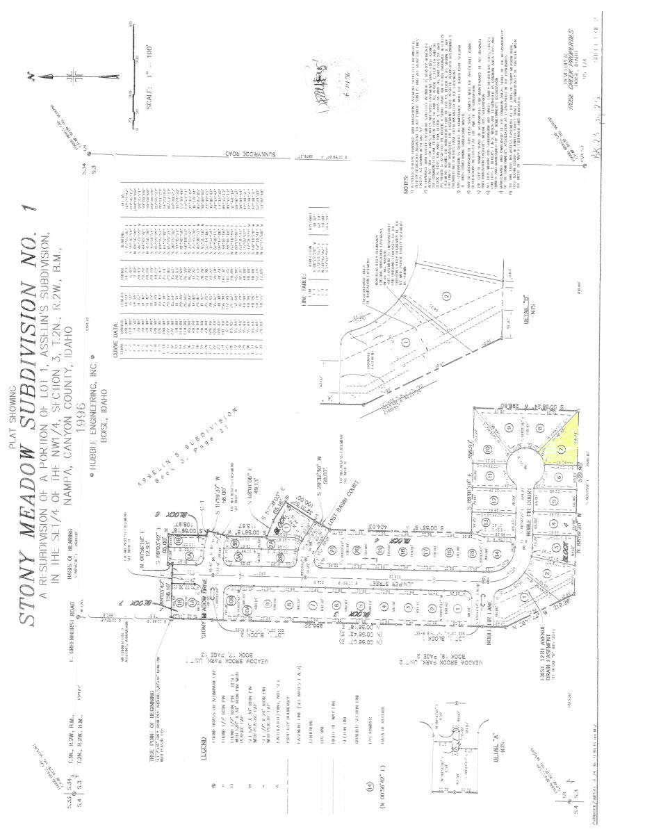 Site plan: Approved: shed three feet from side line, not five, on sloped Nampa lot