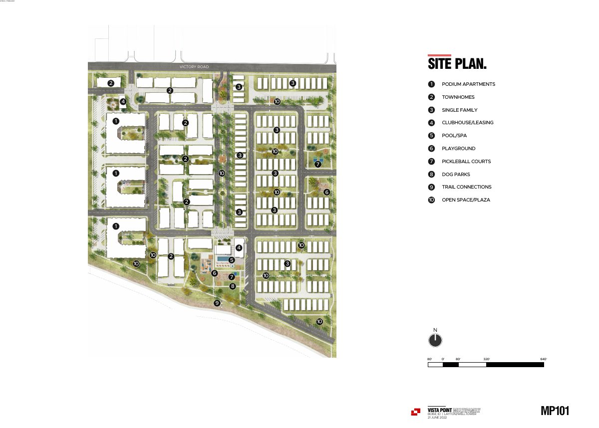Site plan for 892-home Vista Point development approved on 44 acres of former farmland