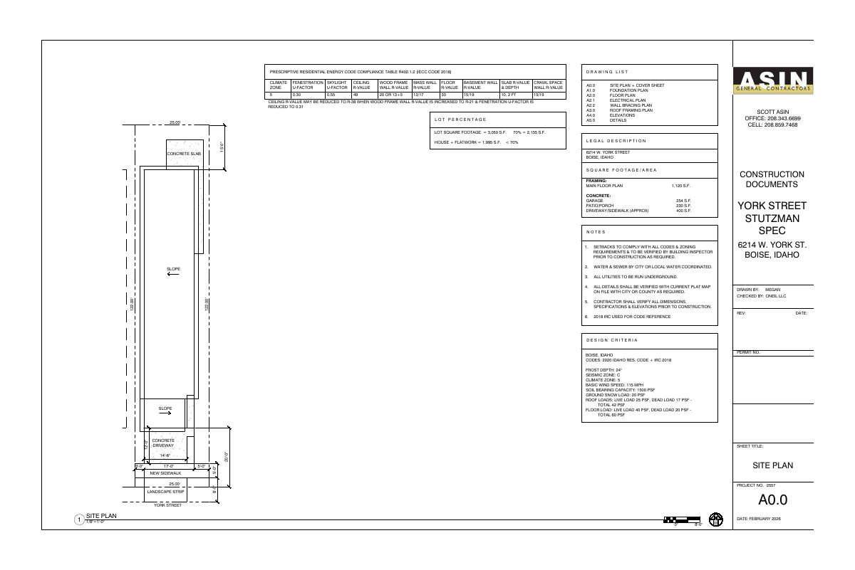 Site plan: Two-home small-lot development approved on 0.14-acre site