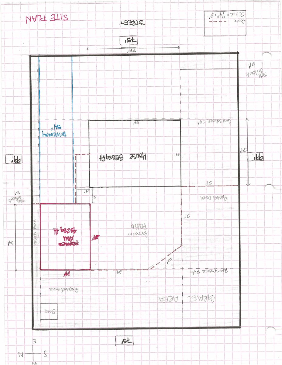 Site plan: Zoning certificate