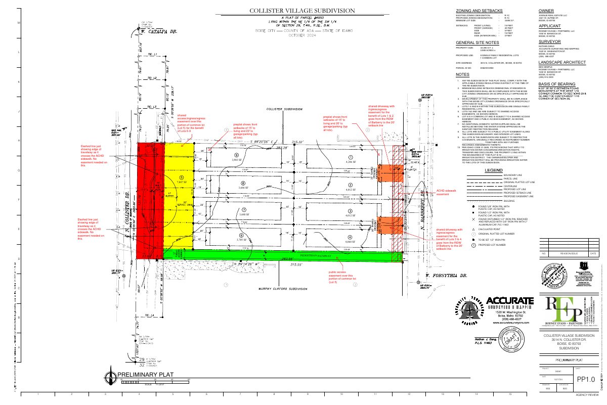 Site plan: Final plat approved for 8-home subdivision on less than an acre