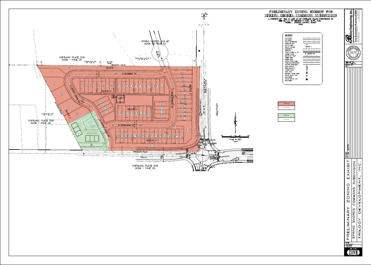 Site plan: Rezone approved for 68-home development on 12.5 acres of former farmland