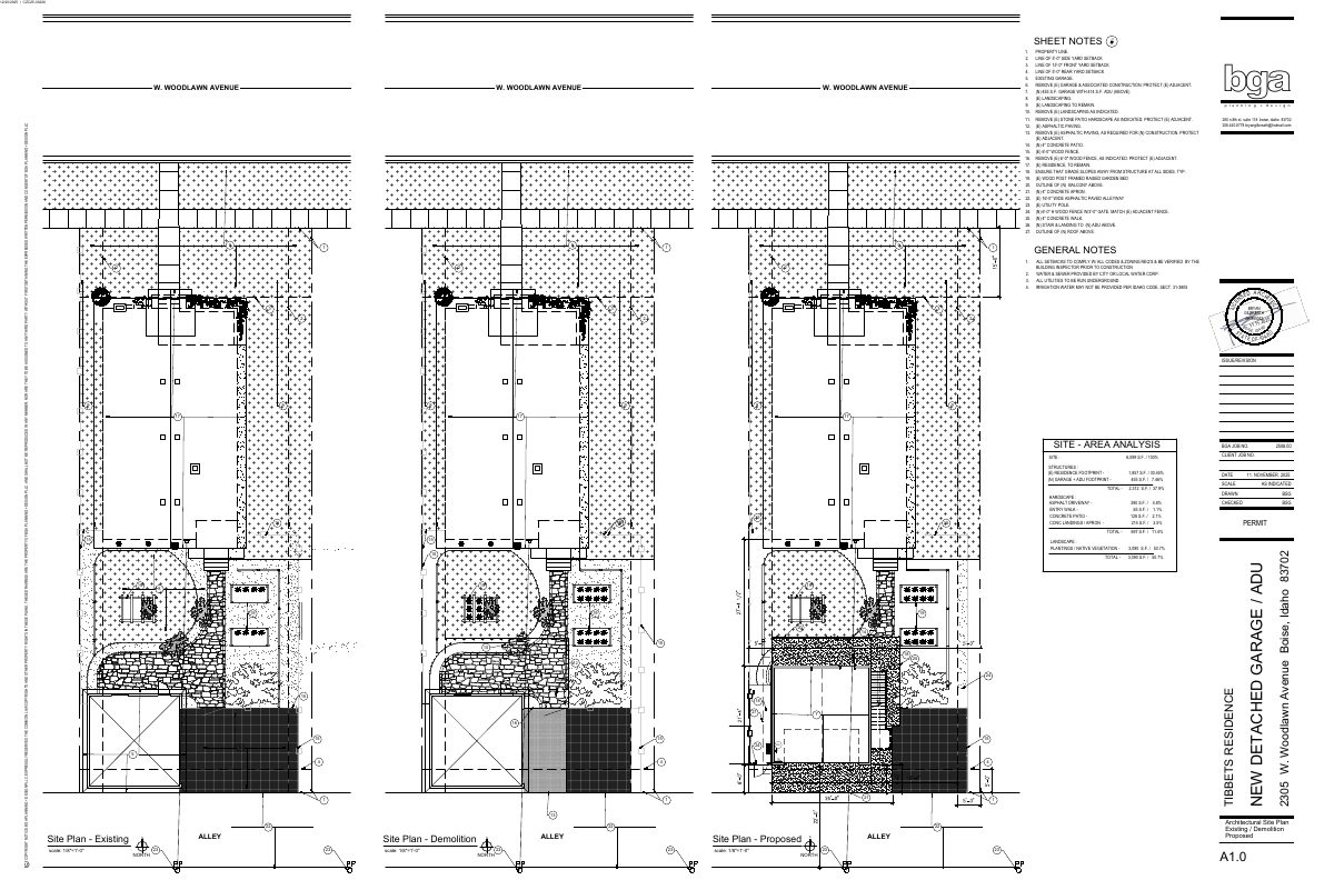 Site plan: Zoning certificate