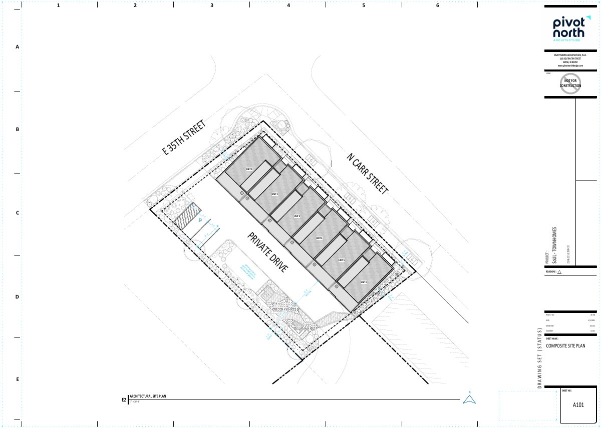 Site plan: Six-lot townhome subdivision gets final plat approval with conditions