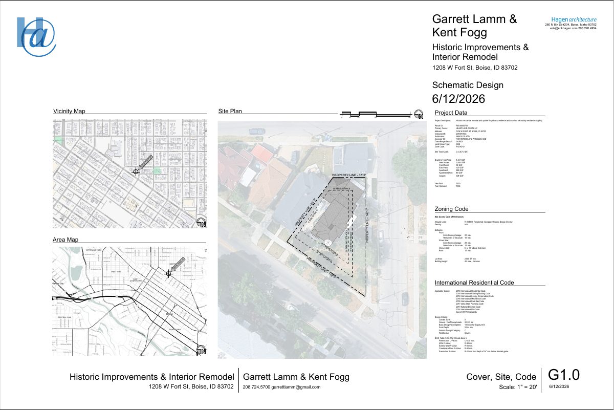 Site plan: Plan would convert triplex to duplex with exterior changes