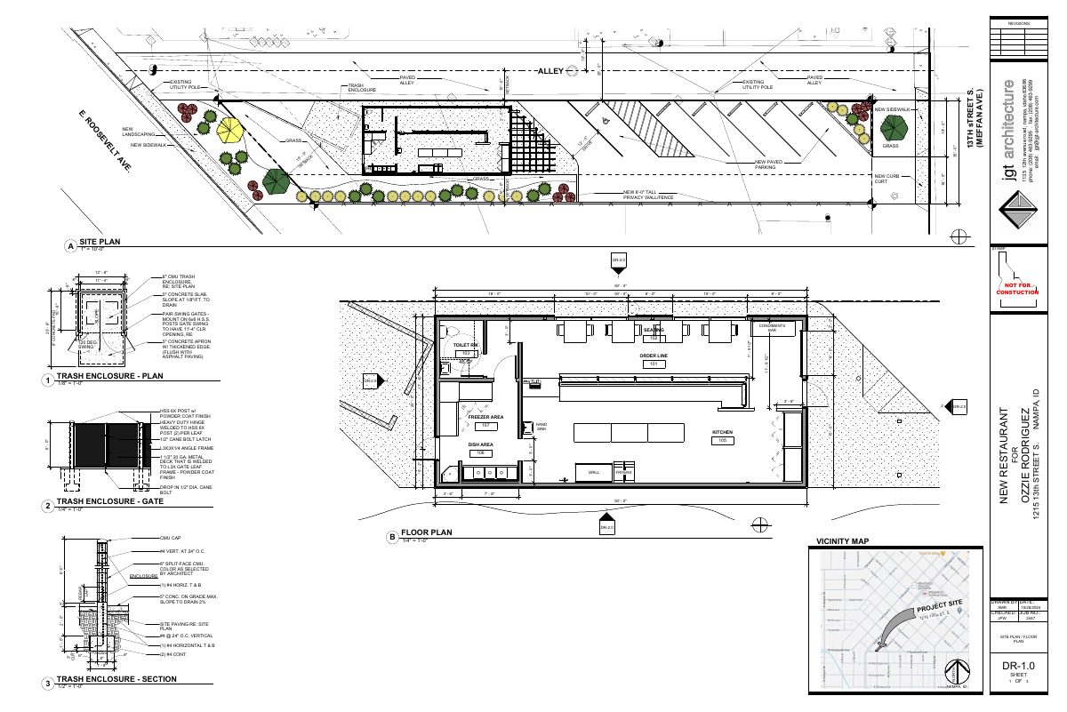 Site plan: Rezone for 1,150-square-foot restaurant denied on reconsideration