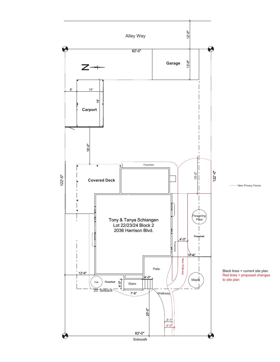Site plan: Repair of existing pathway on residential lot approved