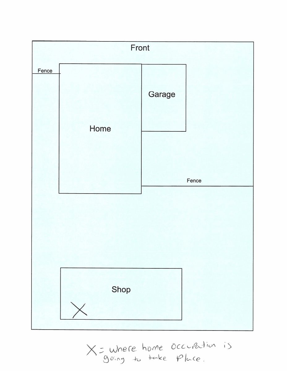 Site plan: Home-based trailer repair and sales business approved