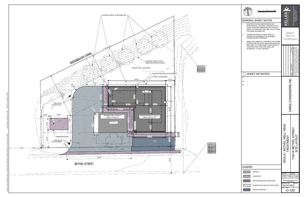 Site plan: New 2,389-square-foot well head treatment system approved