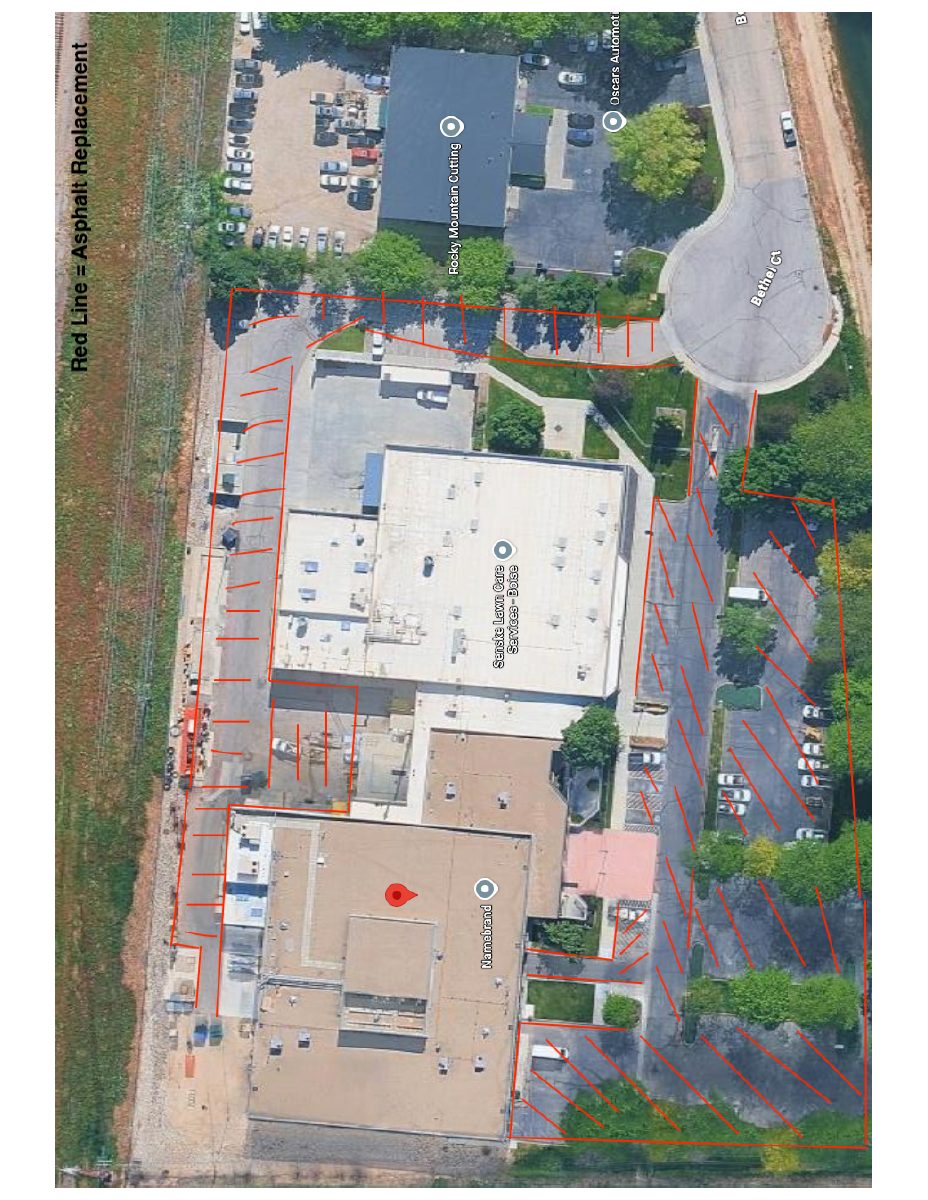 Site plan: Plan to replace asphalt parking lot at 5-acre commercial site under review