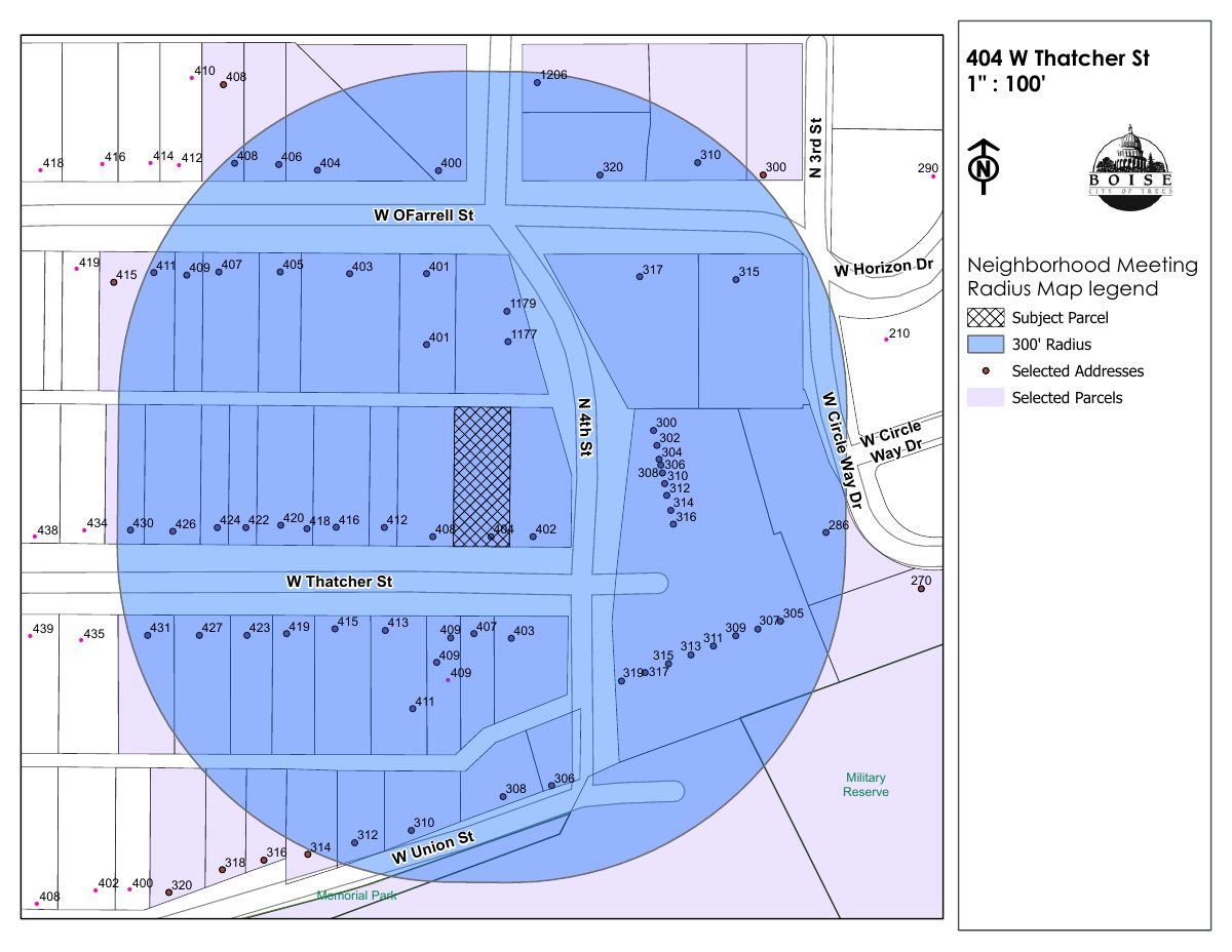 Site plan: Accessory dwelling unit proposed on residential lot