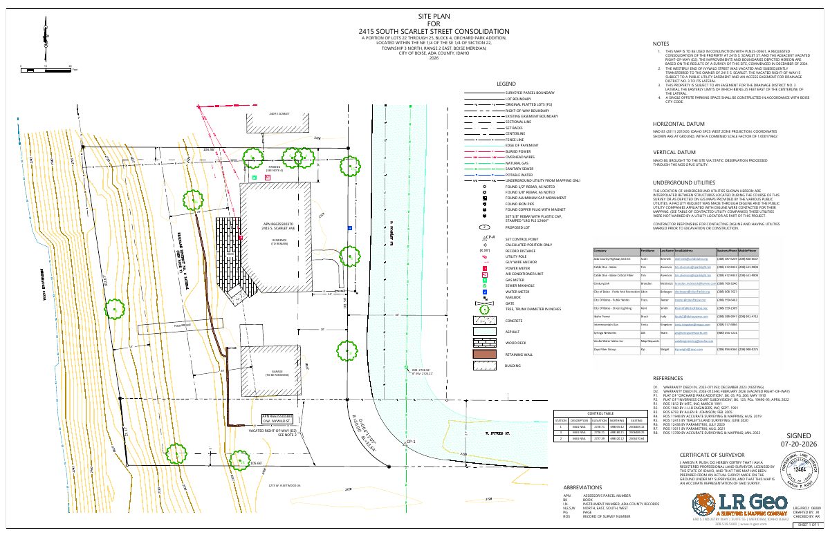 Site plan: Request to combine lot with vacated right-of-way strip under review