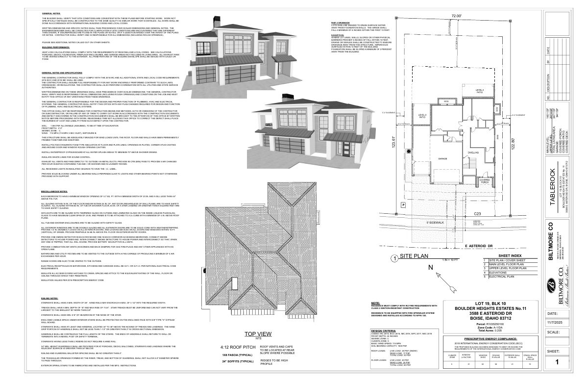 Site plan: Single-family home in hillside area approved by city staff